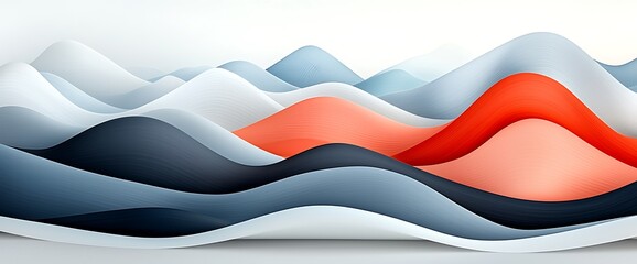 Fototapeta premium Abstract Waveforms