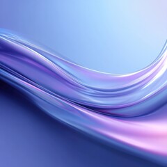 Obraz premium Elegant flowing gradient in serene blue and purple hues creates a captivating liquid-like texture and depth, inspiring tranquility and creative exploration