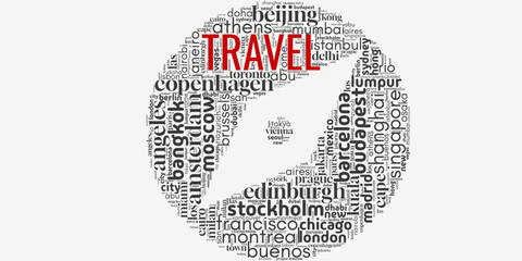 Word cloud centered on 