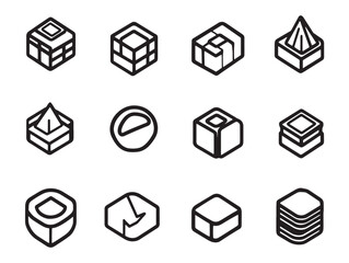 Modern Discount Badge Line Art for Retail and Offers