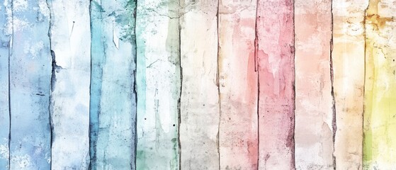 Abstract painted wall with pastel colors