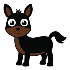 Adorable Cartoon Donkey and Animal Characters
