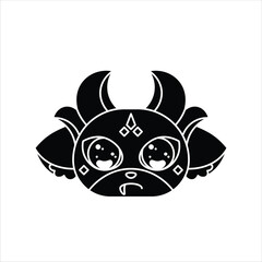 Debiru Mithycal Beast Head Silhouette Icon