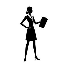 Silhouette of Walking and Running Man Vector Athlete Illustration on White Background

