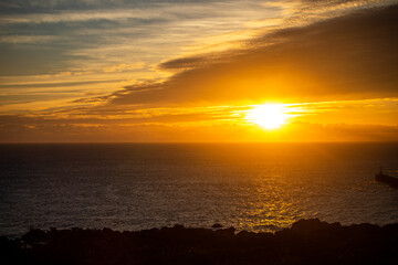 Obraz premium Sunrise at Yakushima Island, Kagoshima Prefecture, Japan, a World Heritage Site