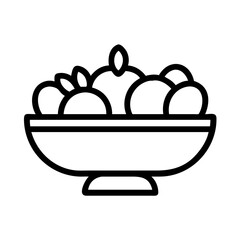 fruit bowl  white background