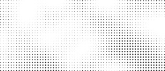 Fototapeta premium Abstract halftone gradient texture background with black and white dot pattern modern minimal design for graphic projects retro comic style effect on transparent surface
