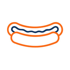 hotdog ,white background