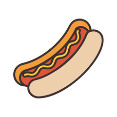 hotdog ,white background