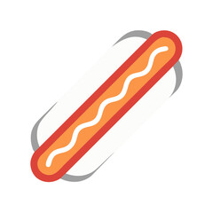 hotdog ,white background