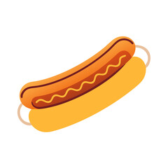 hotdog ,white background
