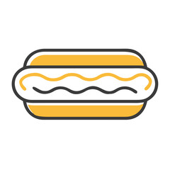 hotdog ,white background