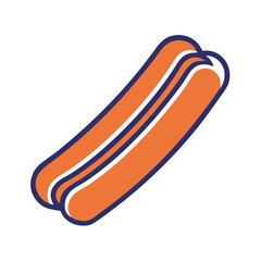 hotdog ,white background