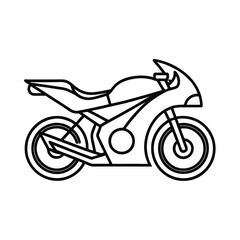 abstract sport bike smooth eleg vector art silhouette