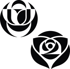 Rose Silhouette vector 