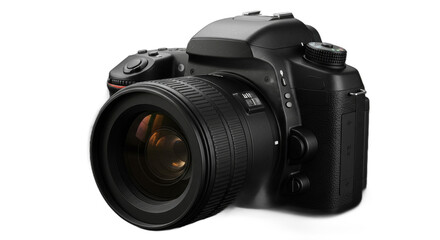 Sleek digital camera with adjustable lens