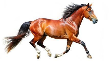 Obraz premium horse isolated on white background