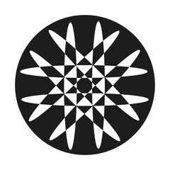 abstract flower design