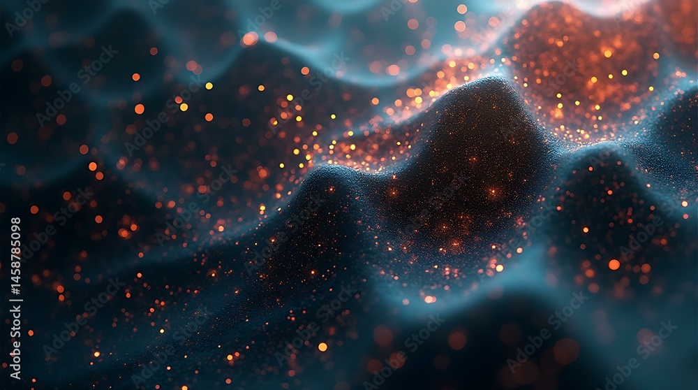 Poster abstract technological background with network connection visualization. digital data flow and globa