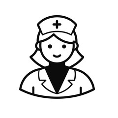 Fototapeta premium vector illustration of nurse.