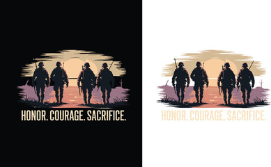 HONOR COURAGE SACRIFICE
