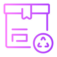 Fototapeta premium box gradient icon