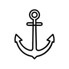 anchor on a white background