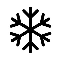 Snowflake icon isolated on white