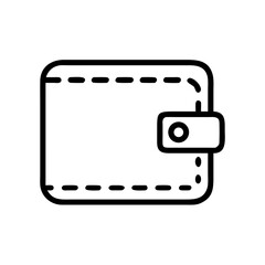 wallet icon isolated on white background