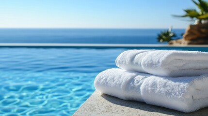 Obraz premium Towels by the Pool