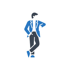 Business Professional Standing Icon