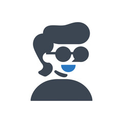 Stylish Sunglasses Person Avatar Icon
