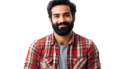 Professional Portrait of Handsome Indian Man in His 30s Smiling Confidently