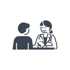 Fototapeta premium Medical Consultation Office Icon