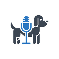 Pet Podcast Microphone Icon