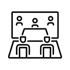 company, business, meeting, vector, icon