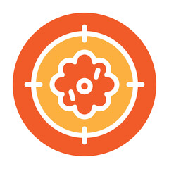 Immunotherapy Vector Glyph Two Colors Icon Design