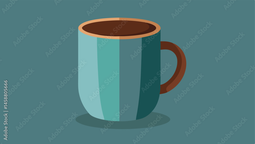 Poster single object focus a closeup of a simple elegant object like a handmade ceramic mug sitting on a pl