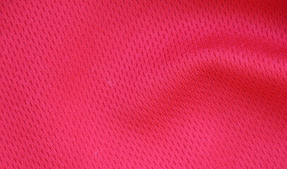 Red football, basketball, volleyball, hockey, rugby, lacrosse and handball jersey clothing fabric...