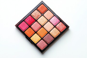 Make up pallete isolated on white background