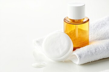 Makeup remover isolated on white background
