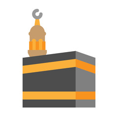 Kaaba Vector Flat Icon Design