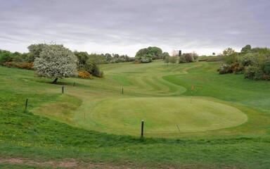 The Westwood parkland and golf green. Beverley, UK.