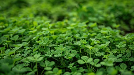 Fototapeta premium Cover crops growing on regenerative farmland