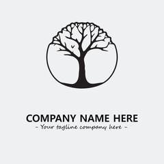Obraz premium Tree Silhouette Logo Company Design Illustration Vector Graphic Image