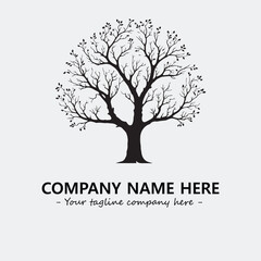 Obraz premium Tree Silhouette Logo Company Design Illustration Vector Graphic Image