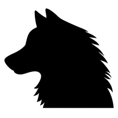 Obraz premium wolf head silhouette