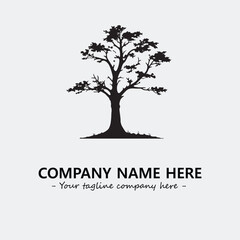 Obraz premium Tree Silhouette Logo Company Design Illustration Vector Graphic Image