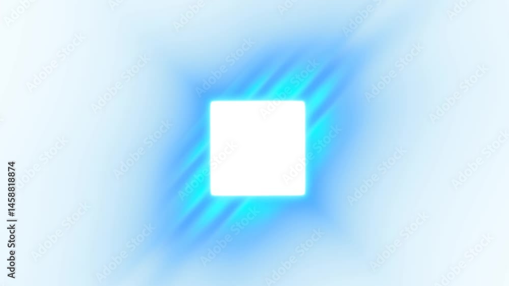 Poster blue mesmerizing rotating neon platform surrounded by intense pulsating lights and radiant glowing e