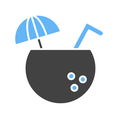 Coconut Drink icon vector image. Suitable for mobile apps, web apps and print media.